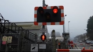 4K Gillingham Level Crossing Kent [upl. by Eirised54]