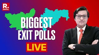 Biggest Exit Polls LIVE Maharashtra  Jharkhand Assembly Election  Republic TV  Arnab Goswami [upl. by Felicie353]