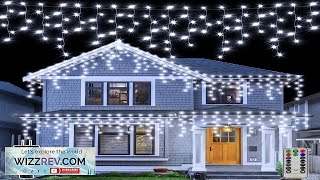 Christmas Decoration 24V Safety Voltage Festoon LED Icicle Curtain Lights 20M 864 Review [upl. by Budde990]