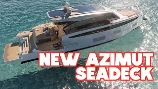 AZIMUT SEADECK 6  7  8  New Hybrid Yachts Saving 40 Emissions amp Made From Carbon Fibre [upl. by Lazes]