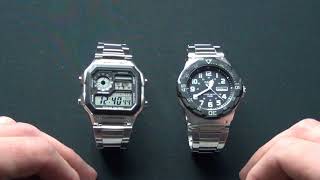 LOROLOGIO PERFETTO ESISTE E COSTA MENO DI 40 EURO  CASIO AE1200  CASIO MRW200 [upl. by Conyers]