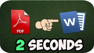 How to Convert PDF to WORD in 2 SecondsOffline [upl. by Zelten]