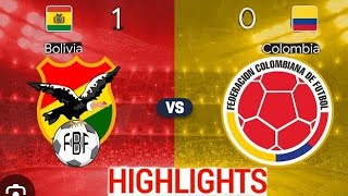 Colombia Vs BoliviaHighlights Football Match [upl. by Ahsilaf]