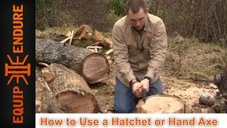 How to Use a Hatchet or Hand Axe Skill Training [upl. by Merkle]