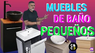 Muebles de BAÑO PEQUEÑOS ideales para baños con poco espacio  Ideas para Baños Pequeños [upl. by Linneman]