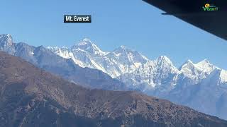 Kathmandu to Lukla Flight Amazing Aerial View of Himalaya including Mt Everest カトマンズからルクラへのフライト [upl. by Zelig640]