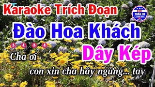 Karaoke Trích Đoạn Đào Hoa Khách Dây Kép  Anh Tuấn Cò Karaoke [upl. by Temirf]