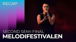 Melodifestivalen 2024 Sweden  Second SemiFinal  RECAP [upl. by Rap]