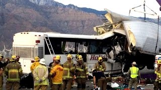 Several killed in California bus crash [upl. by Anivas]