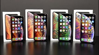 Apple iPhone XS vs XS Max Unboxing amp Review All Colors [upl. by Eladnek574]