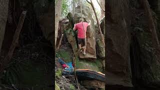 Uncommited V4  Tasmanian Bouldering [upl. by Penland]