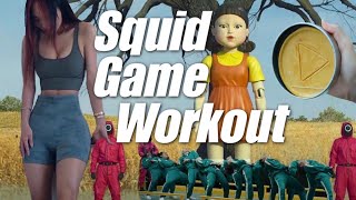 Squid Game Workout Weight loss HIIT Fat Burn Cardio exercises inspired by the Hottest Netflix Show [upl. by Saucy]