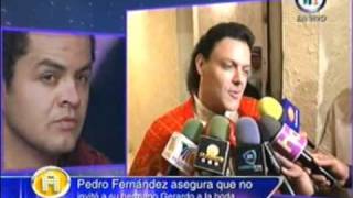 pedro fernandez confirma que no invito a su hermano a su boda 171010 [upl. by Torie]