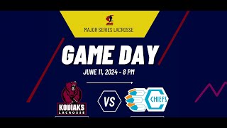 MSL FULL BROADCAST  Cobourg Kodiaks vs Six Nations Chiefs  June 11 2024 [upl. by Harlow]