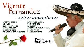 Vicente Fernandez  Exitos Romanticos quotAlbum Completoquot [upl. by Anyotal120]