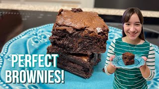 Super EASY PERFECT Brownies With Chocolate Chips [upl. by Yecaj22]