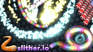 Slitherio 37K Best Trick Slitherio Similar Game to Agario Solo Gameplay [upl. by Ennazus]