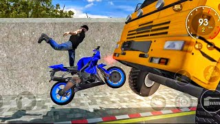 City bikestunts highway roadXtrememotorbikedrive the city road driving gameplay videogamingAsif777 [upl. by Akemad]