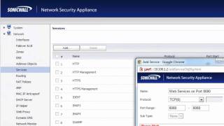 Creating Custom Services on a SonicWALL Firewall [upl. by Assirat]