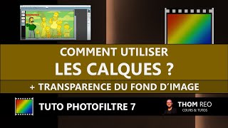 Les CALQUES avec PHOTO FILTRE 7  TRANSPARENCE de fond dimage Tutoriel [upl. by Frazier]