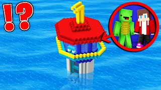 JJ and Mikey Found HIDDEN UNDERWATER PAW PATROL BASE in Minecraft Maizen [upl. by Atselec]