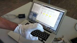 textile based computing  DataGlove  easy diy flexsensor [upl. by Dinah]