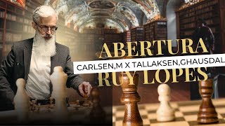 Estudo da abaertura Ruy Lopes  CarlsenM x TallaksenG  Gausdal 2005 por Carlos Angelini [upl. by Bathelda449]