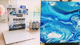 Unboxing Pebeo Pouring Experiences Kit  Ocean Theme  DIY  Acrylic pouring techniques [upl. by Honan]