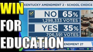 Kentucky Voters REJECT School Privatization Measure [upl. by Marje562]