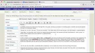 How to Add a Chapter to an Existing Story on FanFictionnet or FictionPresscom [upl. by Gerdi]