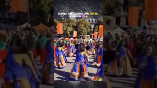 people Are Celebrating Diwali In London 🕉️🔥 sanatandharm hinduism [upl. by Asyl]