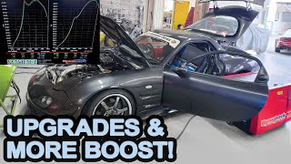 More Boost G40 RX7 Dyno amp Fuel System Upgrades [upl. by Minette]