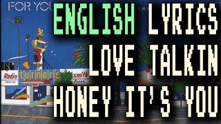 【English lyrics Translation】Love Talkin Honey Its You Tatsuro Yamashita Cover Japanese City Pop [upl. by Dibru]