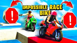 GTA 5  IMPOSSIBLE BIKE Parkour Race  GTA 5 Hindi Funny Moments [upl. by Lobiv]