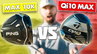 PING G430 MAX 10K vs TaylorMade Qi10 MAX  Battle of 10000 MOI [upl. by Cornia760]