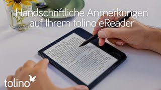 tolino entdecken  Handschriftliche Anmerkungen und Markierungen im eBook [upl. by Airuam]