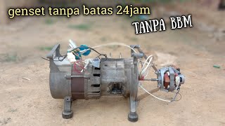 genset free energy tanpa batas 24jam karya anak desa [upl. by Reppiks]