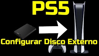 Cómo configurar un Disco Externo USB para que sea compatible con la consola PS5 Disco Externo en PS5 [upl. by Drahnreb]