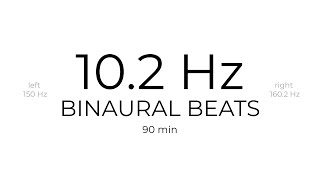 Pure 102 Hz Alpha Binaural Beats • No Music [upl. by Valley658]