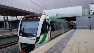 Transperth Dower RailBombardier BSeries 84 Arrives  Perth Stadium Outbnd [upl. by Willis38]