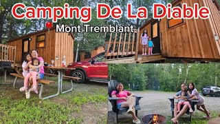 Camping de la Diable Mont Tremblant Day23 camping campground canada rivertubing travel [upl. by Gall656]