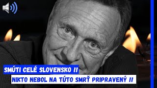 Smúti celé Slovensko  Náhle odišiel známy herec Ľubomír Paulovič [upl. by Sakmar]