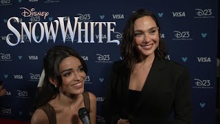 SNOW WHITE Gal Gadot amp Rachel Zegler interview at D23  August 9 2024 4K [upl. by Eendyc]