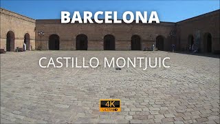 Le beau château de Montjuic à Barcelone en Espagne travel guide voyage quoi faire à Barcelone [upl. by Liemaj]