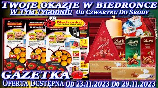 Biedronka Nowa Gazetka Promocyjna Od czwartku 23112023 W Tym Tygodniu Twoje Okazje w Biedronce [upl. by Malloch]