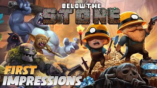 Below The Stone  NEW Dwarfish Mining Action ROGUELIKE [upl. by Rillis497]