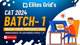 CAT 2024 Course details are out  Elites Grid  Complete Course Structure [upl. by Novit]