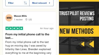 Trustpilot Reviews posting new method After new update trustpilot 2022 100 percent Get lives Results [upl. by Aztiraj]