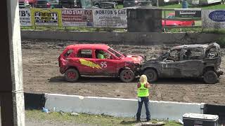 2024 Otsego Co Fair Sunday Afternoon Demo Derby Heat 2 VansSmall Trucks [upl. by Ervine107]