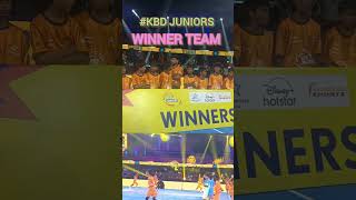 Kbd juniors winning team kbd kbdjuniors kabaddi trending shorts [upl. by Wyler694]